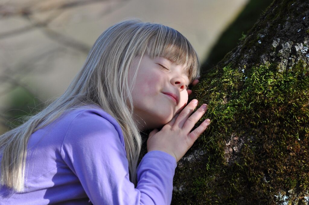 child, girl, blond, tree, nature, familiar to nature, nature lover, nature lover, nature lover, nature lover, nature lover, nature lover