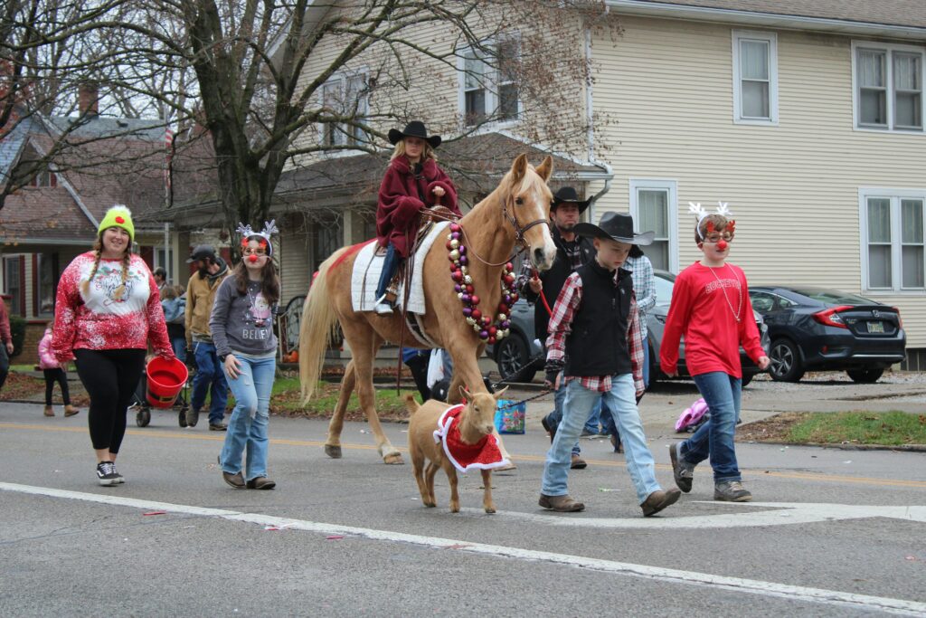 Free stock photo of active people, christmas parade, colorful parade