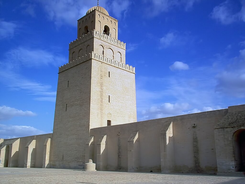 mosque, large, tower, kairouan, tunisia, republic of tunisia, kairouan, kairouan, kairouan, tunisia, tunisia, tunisia, tunisia, tunisia